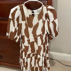 Printed mini dress, size M